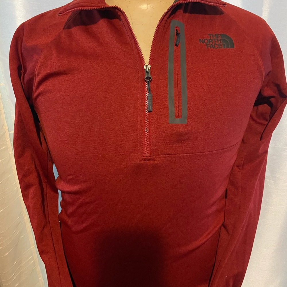 The North Face Men’s Canyonlands 1/2 Zip Pullover Fleece Jacket | Burgundy Small